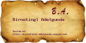 Birnstingl Adelgunda névjegykártya